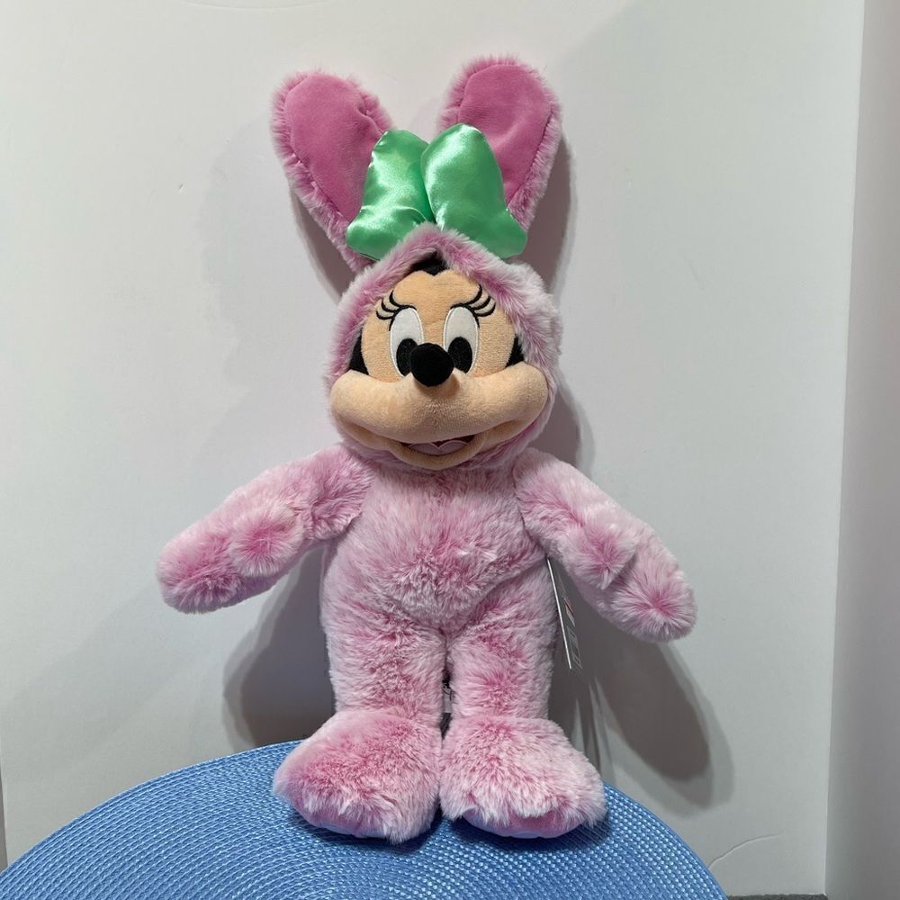 Disney Minnie Mouse Easter Plush Figure 18” Pink NWT